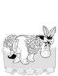 Laminas para colorear dibujos de primavera burra Winnie the Pooh